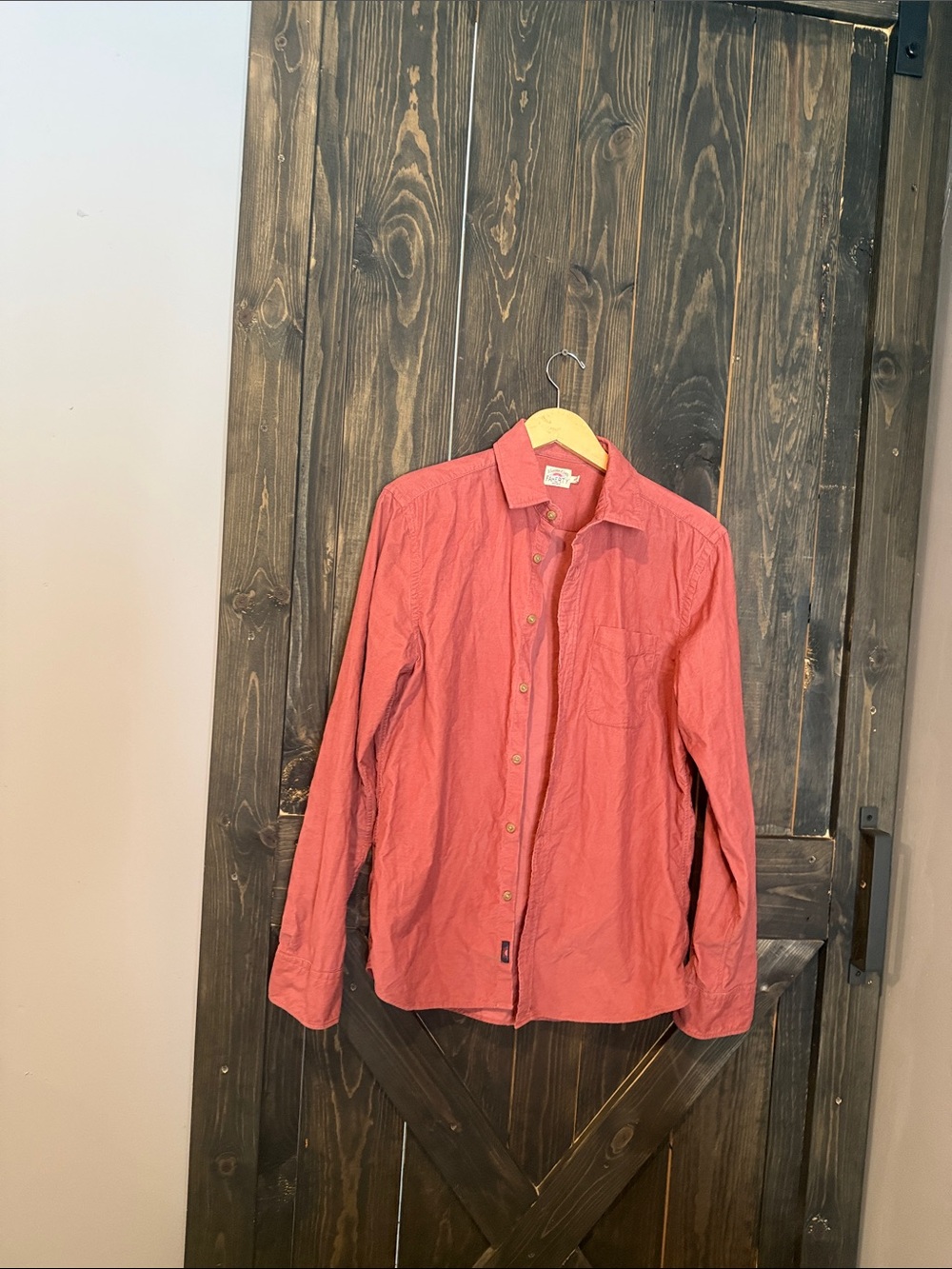 Faherty Coral Button-Up Shirt